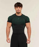 Gymshark Onyx 5.0 Seamless T-shirt Black/Lift Green