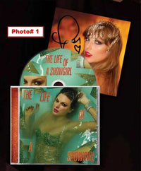 Taylor Swift - The Life of a Showgirl CD + Hand Signed Photo #1